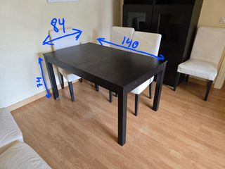 Mesa BJURSTA ikea extensible 