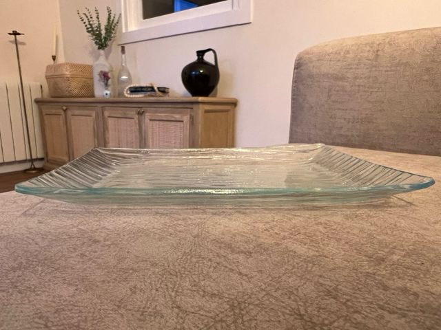 Plato cristal decorativo