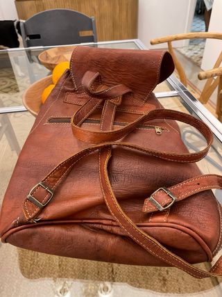 Mochila cuero grande 
