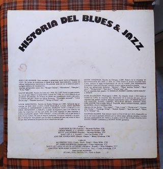 Lp Historia del Blues & Jazz, Vol. 5 - 1981