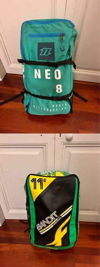 kitesurf duotone 8m + bandit 11m + clickbar