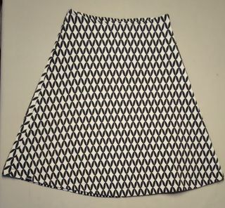 Falda blanco y negro Desigual