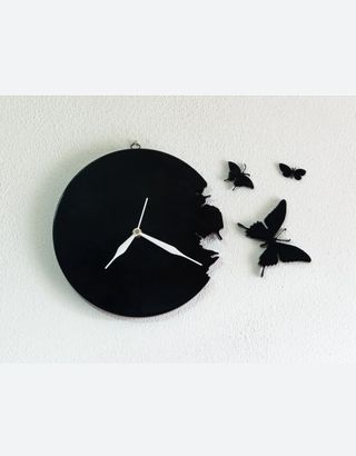 OROLOGIO CON FARFALLE DA PARETE BUTTERFLY CUCINA