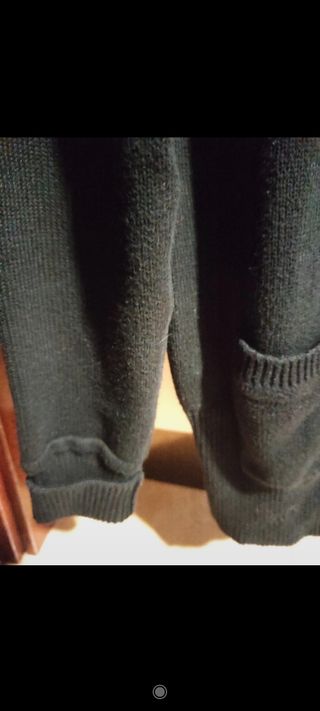 Chaqueta mujer de punto negra de Zara