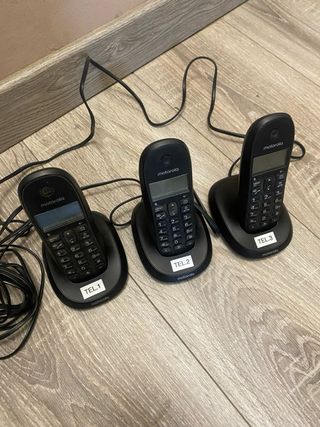 lote 3 Teléfonos Inalámbricos Motorola