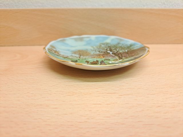 Coppia piattini decorativi di porcellana Limoges