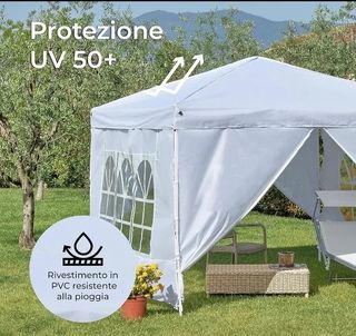 Carpa plegable, impermeable, Uv, 3x3 completa