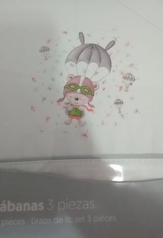 3 Lotes de 3 piezas- Juego sábanas Bebé