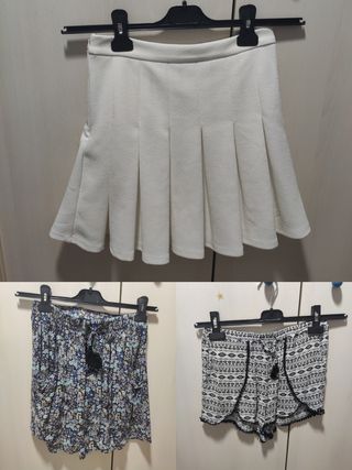 Lote faldas cortas y pantalón 