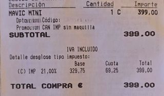 Drone DJI mavic mini