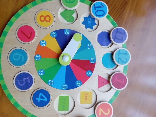 Reloj Madera Aprendizaje