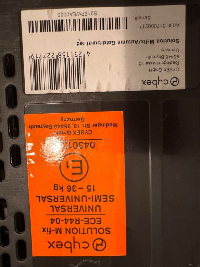 Silla coche Cybex grupo 2-3 Isofix