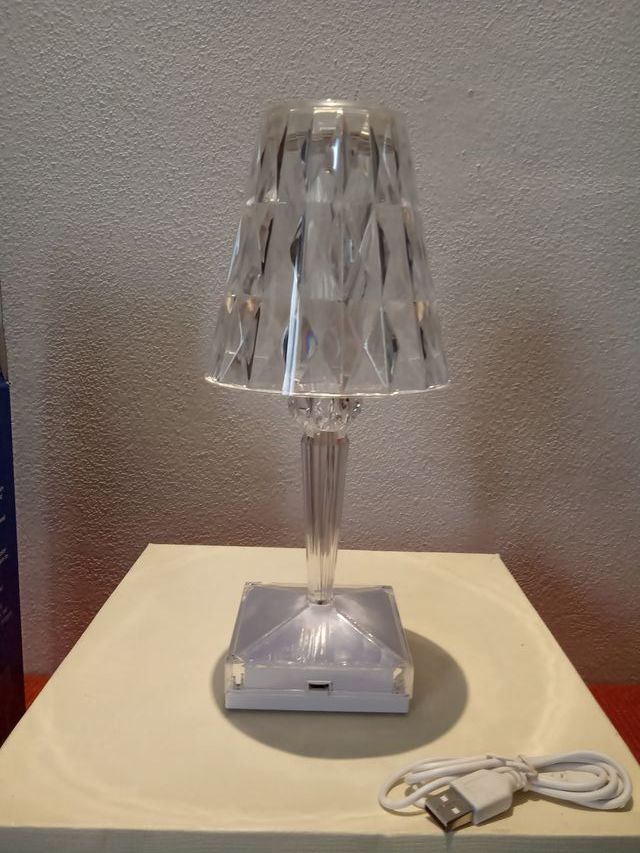 Lampada da tavolo Diamantata Ricaricabile