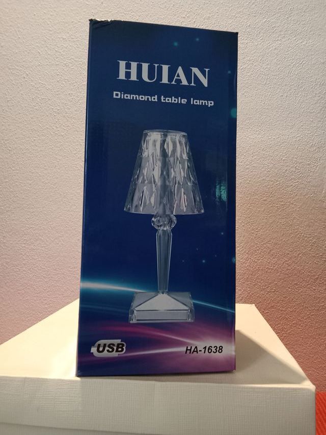 Lampada da tavolo Diamantata Ricaricabile