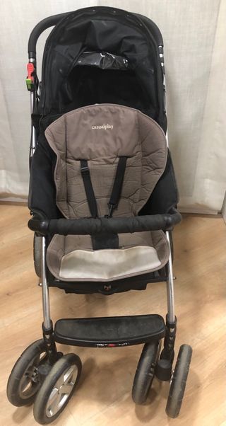 Cochecito con maxicosi y plataforma
