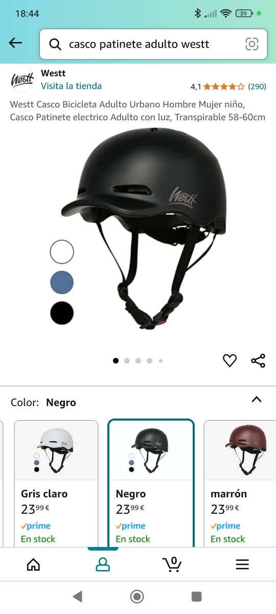 Casco bici/patinete Adulto WESTT