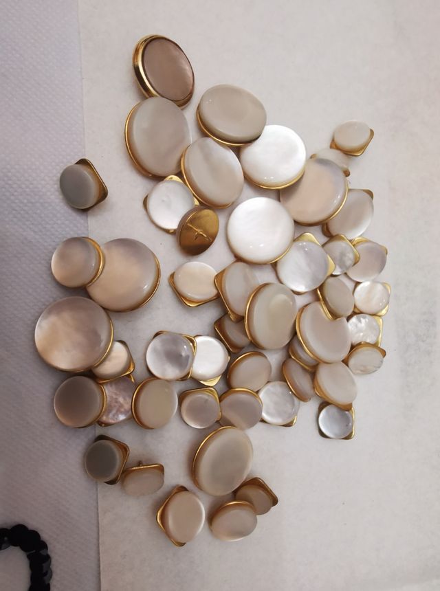 Lote apliques, decoración, costura. Antiguo.