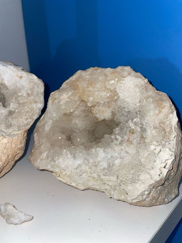 2 rocas de cuarzo blanco