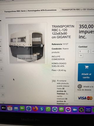 Transportin para perro grande