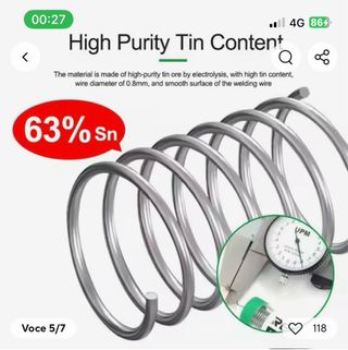 FILO PER SALDATURA APPOSITO PER BATTERIE