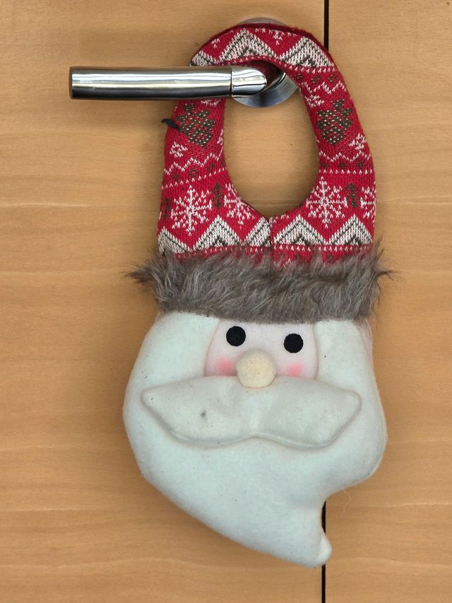 papa noel peluche colgante