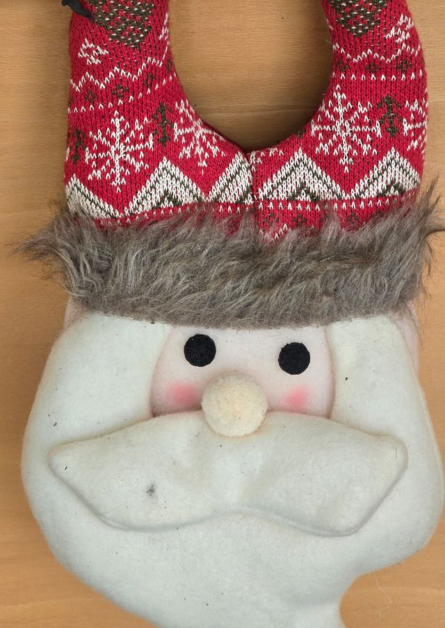 papa noel peluche colgante