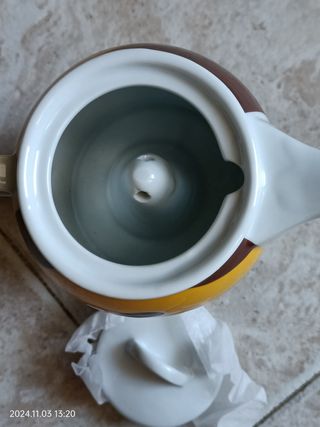 Moka in ceramica e inox 4 tazze