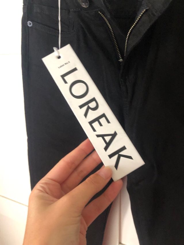 Loreak Mendian black 98%cotton Jeans 38/40/44