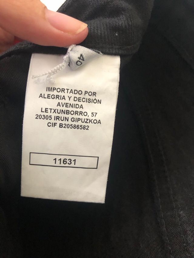 Loreak Mendian black 98%cotton Jeans 38/40/44