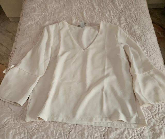 Blusa elegante avorio