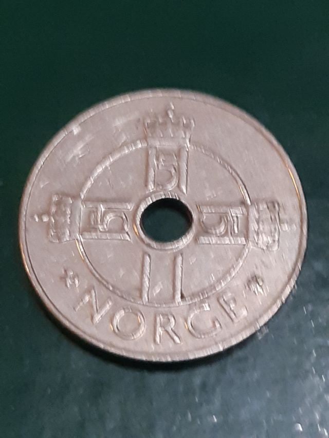 1 corona Noruega 1998