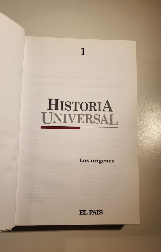 HistoriaUniversal 1-Los Orígenes El País