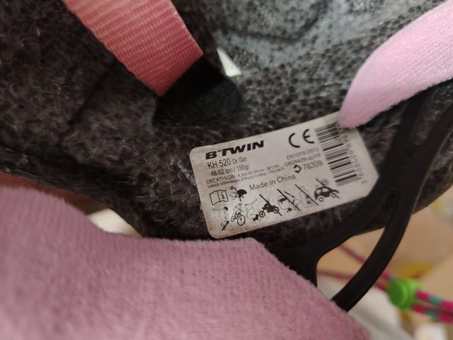 Casco bicicleta niña