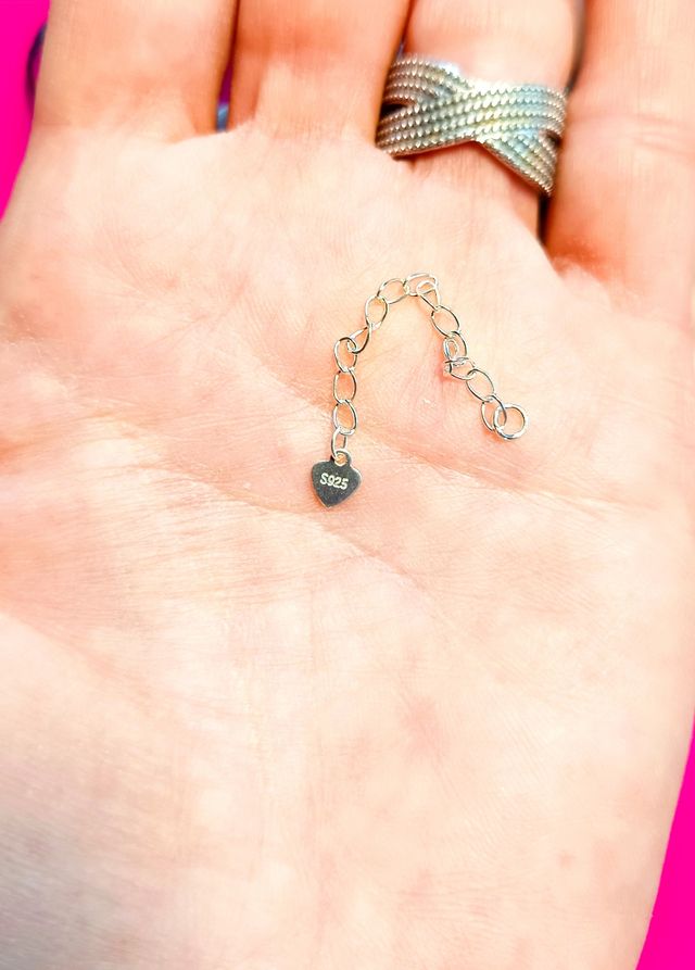 Alargue extensión cadena extensión plata