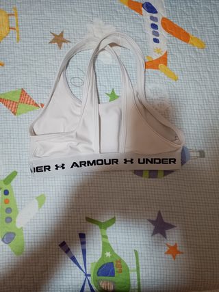 Sujetador deportivo UA blanco Junior