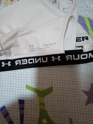Sujetador deportivo UA blanco Junior
