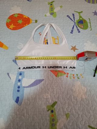 Sujetador deportivo UA blanco Junior