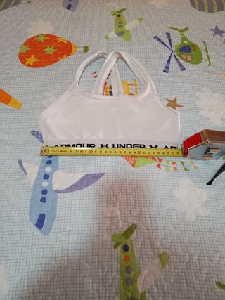 Sujetador deportivo UA blanco Junior
