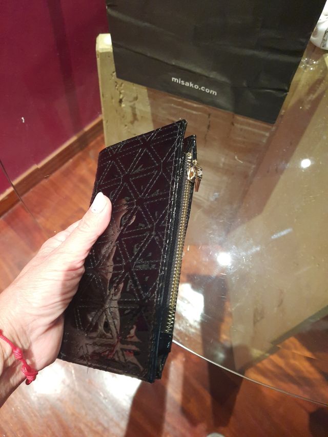 Monedero negro cartera