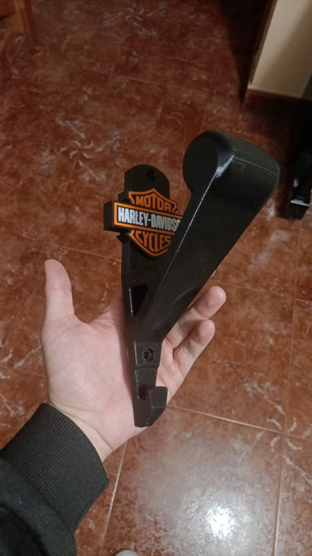 Cuelga cascos moto Harley Davidson