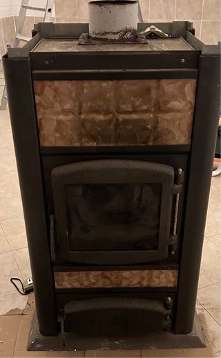 Stufa a legno idro con coperchio 