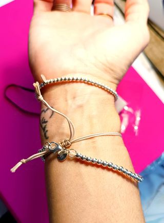 Pulsera plata bolas nueva 925