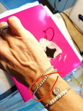 Pulsera plata bolas nueva 925