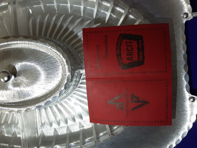 Vassoio per antipasti modernariato in alluminio Ar