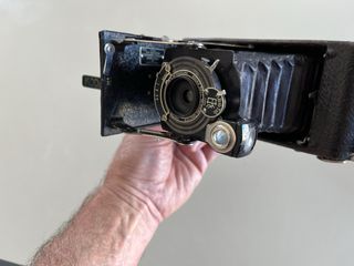 Cámara de fotos Kodak de fuelle