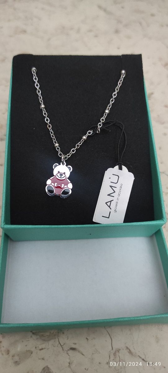 Collana in acciaio Lamù