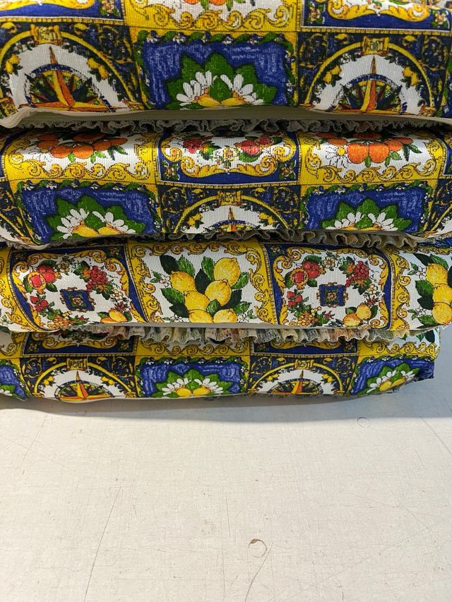 Offerta !!! Set di 4 cuscini x sedia con fettucce