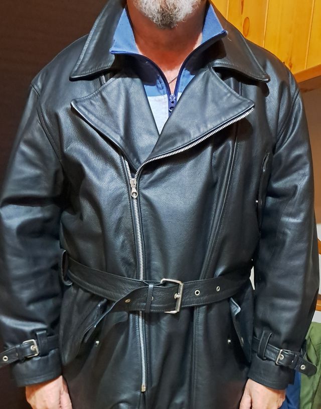 Giacca in vera pelle stile anni '50