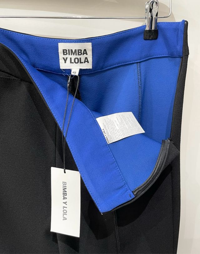 Pantalon tiro alto negro Bimba y Lola