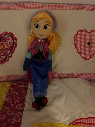Ana de Frozen. Muñeca de trapo